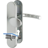 SH-Wechselgarnitur LIEGE-Schild PZ88, ohne Kernziehschutz, Alu silber eloxiert