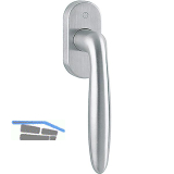 HOPPE Fenstergriff VERONA Secustik, Edelstahl matt