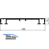 THYSSENKRUPP Syprotech Flachdeckschiene 100/13 ungelocht L=6000 mm Alu blank