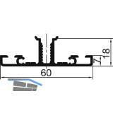 THYSSENKRUPP Syprotech Sprossenprofil 60/7 nicht tragend, L=6000 mm, Alu blank