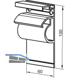 THYSSENKRUPP Syprotech Halter f�r Regenrinne 60 x 100 mm, Alu blank