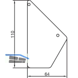 THYSSENKRUPP Syprotech Wandanschlussdeckel Easyline, Alu blank