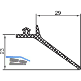 THYSSENKRUPP Syprotech Wandanschlussdichtung Easyline, EPDM coex/wei�