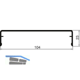 THYSSENKRUPP Syprotech Klipsabdeckung 104/23 Alu blank L=7000 mm