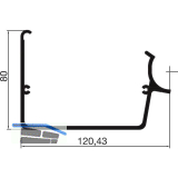 THYSSENKRUPP Syprotech Regenrinne L=6000 mm Alu blank