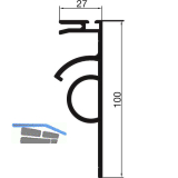 THYSSENKRUPP Syprotech Adapterprofil f�r Regenrinne L=6000 mm Alu blank
