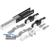 HELM 53 Beschlagset Holz 50 kg ohne Laufschiene 1 D�mpfung