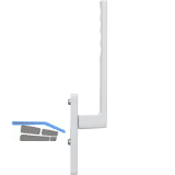 HOPPE Hebeschiebet�rgriff TOULON innen PZ, L�nge 253, Aluminium wei�