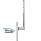 HOPPE Hebeschiebet�rgriff TOULON innen PZ, L�nge 253, Aluminium Edelstahl Effekt