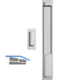 HOPPE Hebeschiebegarnitur AUSTIN Muschelgriff, Aluminium edelstahlfarbig matt