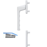 HOPPE Fenstergriff-Halbgarnitur TOULON au�en hoch, Aluminium wei�