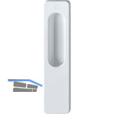 HOPPE Hebeschiebet�rmuschel OMEGA au�en eckig, Aluminium wei�