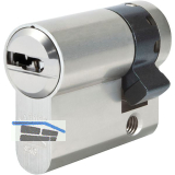 ABUS Einbauhalbzylinder X12R, verschiedensperrend, 40 mm, vernickelt matt