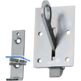 STRENGER Bodent�rschnapper mit Gegenplatte und Schlie�platte, Stahl verzinkt