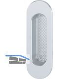 HOPPE Hebeschiebet�rmuschel oval, Aluminium silber eloxiert