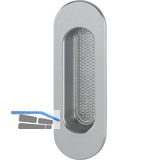 HOPPE Hebeschiebet�rmuschel oval, Aluminium Edelstahl Effekt