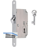 HOPPE Schiebet�rschloss mit Bogenriegel, BB, DM 50, rund, verchromt satiniert