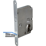 HOPPE Schiebet�rschloss mit Bogenriegel, PZ, DM 50, rund, verchromt satiniert