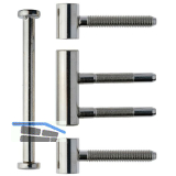 Einbohrband 3-tlg. Typ 335 � 15 mm, Stahl vernickelt