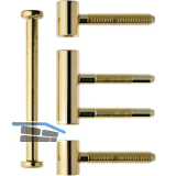 Einbohrband 3-tlg. Typ 335 � 15 mm, Stahl vergoldet