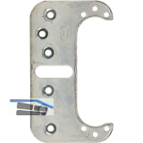 Befestigungsplatte zu T�rband Invisacta 120 3D, Stahl verzinkt