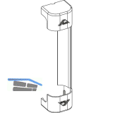 ROTO NX Abdeckkappe Axerlager P verstellbar PVC R06.2M tiefschwarz matt