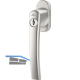 ROTO Fenstergriff ROTOLINE - TiltFirst sperrbar, Aluminium silber eloxiert