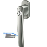 ROTO Fenstergriff ROTOLINE - TiltFirst sperrbar, Aluminium titan eloxiert