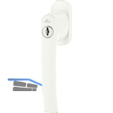 ROTO Fenstergriff ROTOLINE - TiltFirst sperrbar, Aluminium wei�