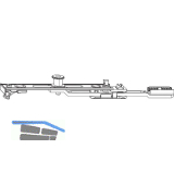 ROTO E-Tec Control NT/NX Getriebeanschluss MVS 1P Zapfen silber