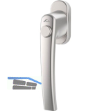 ROTO Fenstergriff ROTOLINE - Druckknopf, Aluminium silber eloxiert