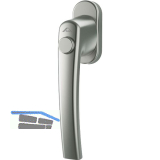 ROTO Fenstergriff ROTOLINE - Druckknopf, Aluminium titan eloxiert