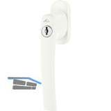 ROTO Fenstergriff ROTOLINE - Sperrzylinder, 100 Nm, Aluminium wei�