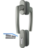 ROTO Balkont�rgriffgarnitur ROTOLINE hoch, Aluminium titan eloxiert