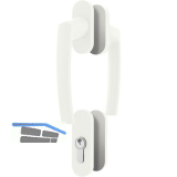 ROTO Balkont�rgriffgarnitur ROTOLINE hoch, Aluminium wei�