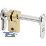 Blindzylinder 1539 PZ, vernickelt matt, verstellbar 52-94 mm