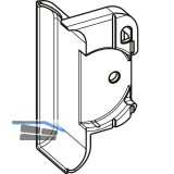 ROTO NX Fr�sabdeckung Axerlager T Holz 5/18-13 Zinkdruckguss silber rechts