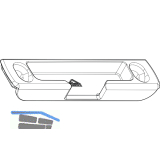 ROTO NT/NX Kipplager Holz einfr�sbar Falzluft 5mm Falztiefe 25mm 13V links Zink