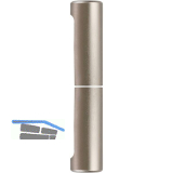 SOLIDO Aufsteckh�lsen, flachrund, Band � 14 mm, Aluminium vernickelt matt