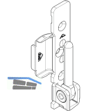 ROTO NT/NX Ecklager E5/T Holz 12/18 verstellbar 2 Bohrzapfen 7 mm 150 kg rechts