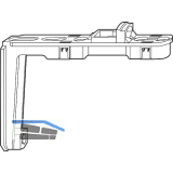 ROTO NT/NX Falzaxerstulp Bandseite E5/A/K/T/P f�r Dreh- oder Kippfenster silber