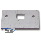 Reparaturschlie�blech f�r Einlegstange gerade, 80 x 50 mm, Stahl verzinkt