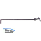 Aufspreizstangen austragend, 400x8 mm, Stahl blank