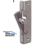 Fensterspreizel mit Eisenknopf, links, 45 mm, Stahl blank