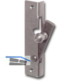 Fensterspreizel mit Messingknopf, rechts, 45 mm, Stahl blank