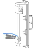ROTO NT/NX Mittelschlie�er verdeckt Fl�gelteil Nr. 07 f�r Holz verstellbar