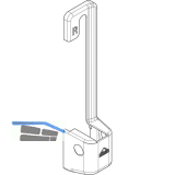 ROTO NT/NX Abdeckkappe Ecklager E5/T Holz R07.2 wei� links