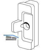 ROTO NT/NX Mittelschlie�er verdeckt Fl�gelteil Nr. 02 f�r Holz nicht verstellbar