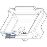 ROTO NT/NX Mittelschlie�er verdeckt K/A/P Fl�gelteil Nr. 14 grau (331485)