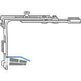 ROTO NT/NX Eckumlenkung kurz 1P-Zapfen silber